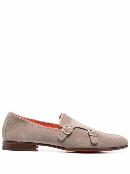 Туфли монки Santoni, серый