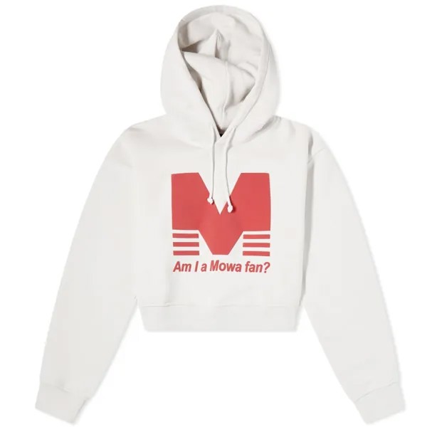 Mowalola Укороченная толстовка с капюшоном Am I A Hoodie