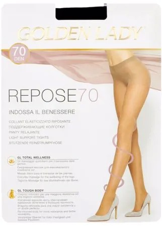 Колготки Golden Lady Repose 70 den, размер 3-M, nero (черный)