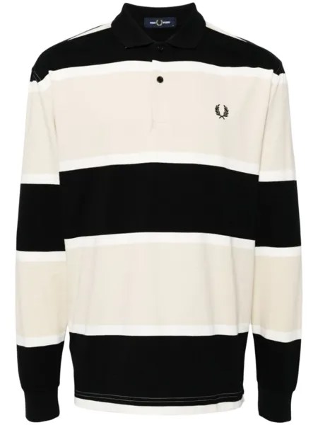 Рубашка поло в полоску Fred Perry, черный