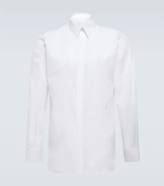 Рубашка из хлопкового поплина 4G Givenchy, белый