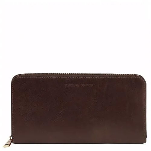 Портмоне Tuscany Leather TRAVEL DOCUMENT CASE Темно-коричневый