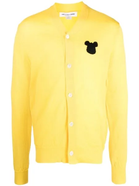 Comme Des Garçons Shirt кардиган с логотипом из коллаборации с Disney, желтый