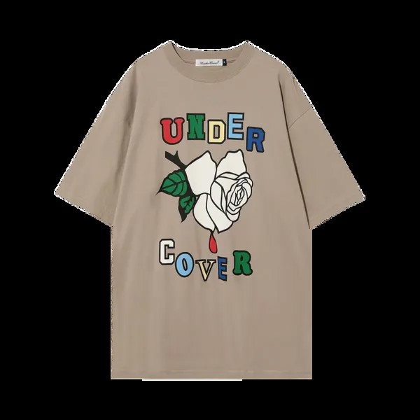 Футболка Undercover Rose Logo 'Beige', загар