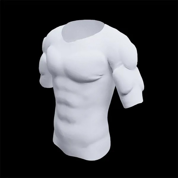 Невидимая Мужская поддельная футболка губчатая Защитная мягкая мужская подкладка для увеличения мышц груди
