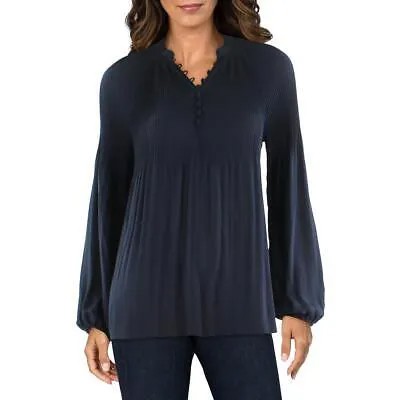 Женская текстурированная блузка на пуговицах с длинными рукавами Lauren Ralph Lauren BHFO 0909