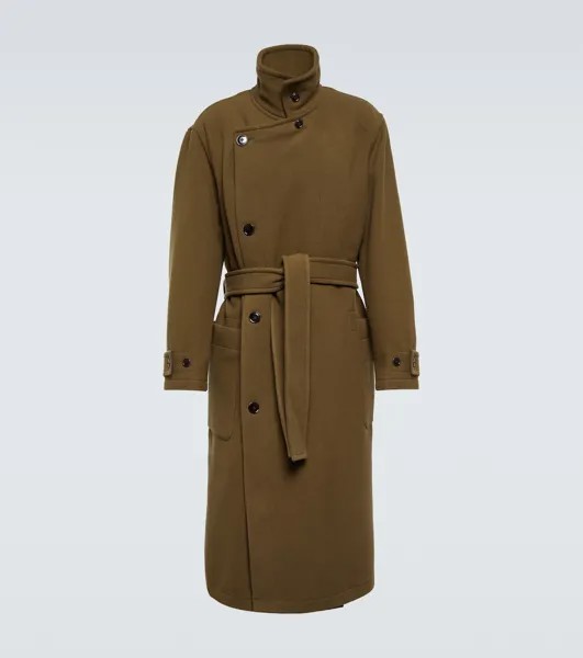 Шерстяное пальто Lemaire, коричневый