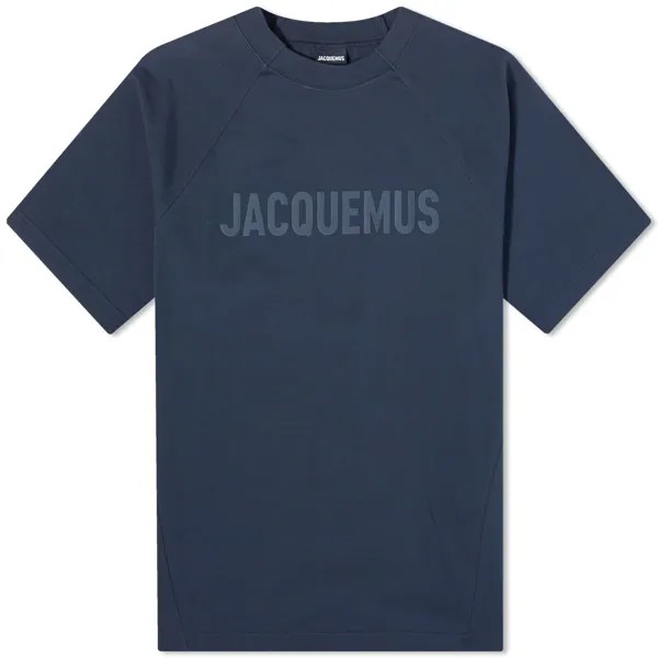Футболка Jacquemus Typo, темно-синий