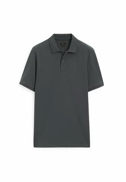 Рубашка-поло MICROTEXTURED Massimo Dutti, цвет grey