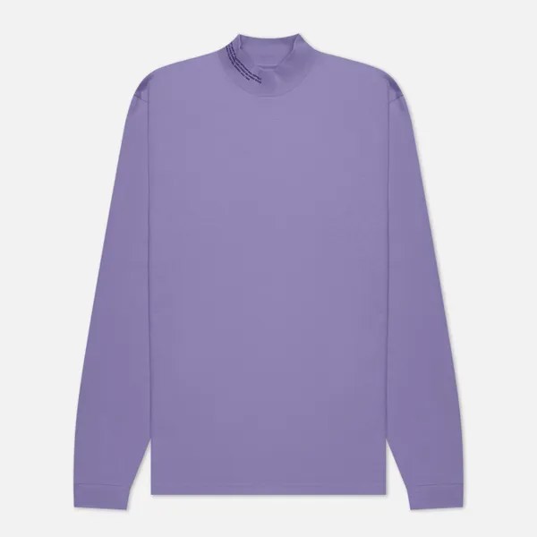 Женский лонгслив PANGAIA Organic Cotton High Neck фиолетовый, Размер S