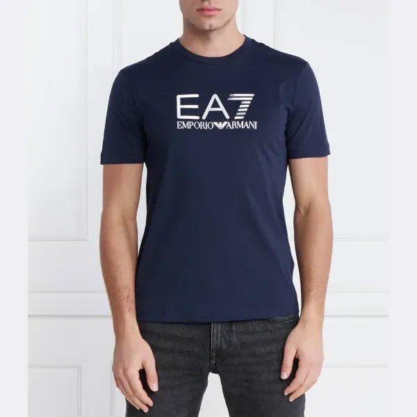Футболка стандартного кроя Ea7, синий