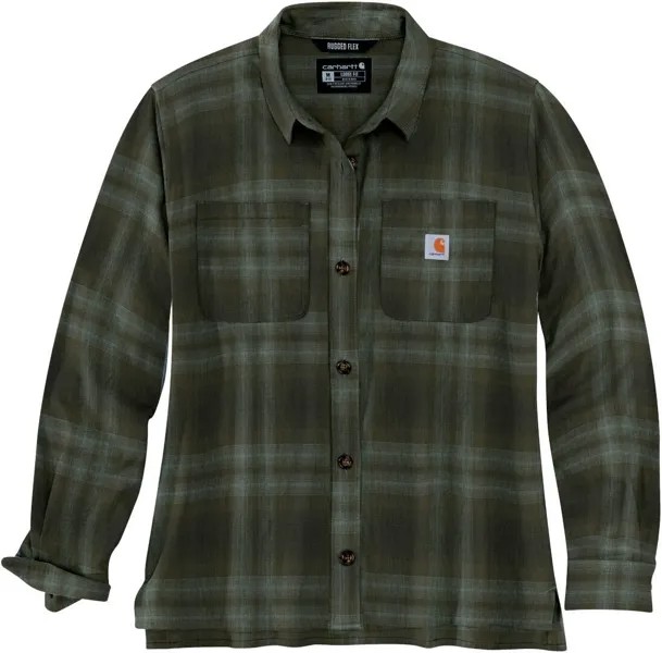 Рубашка женская Carhartt Midweight Flannel, зеленый