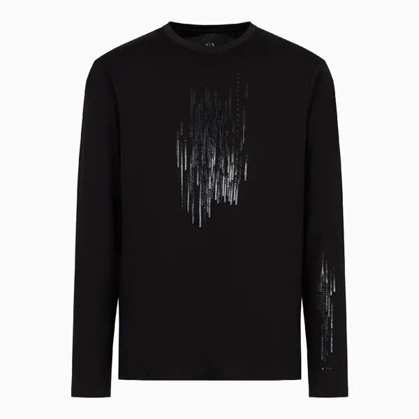 Лонгслив Armani Exchange, черный