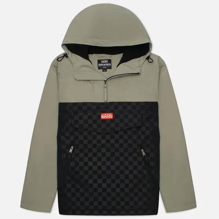 Мужская куртка анорак Vans x Napapijri Embossed Checkerboard Print, цвет серый, размер L