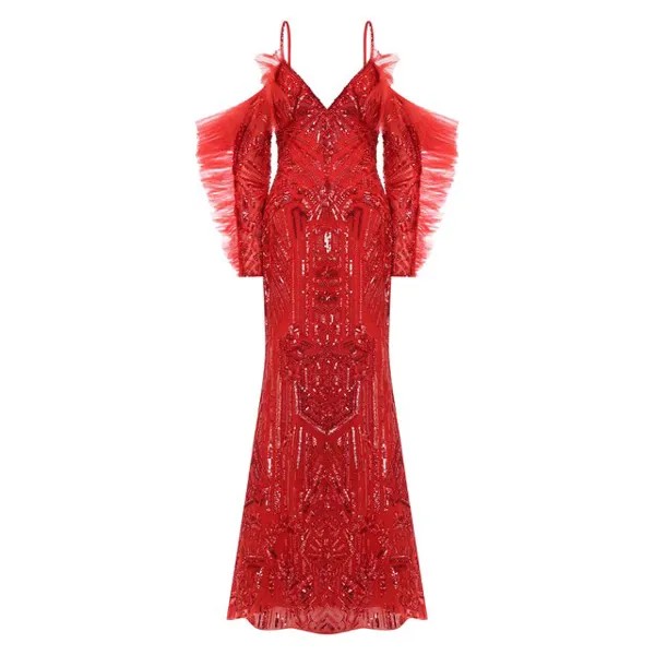 Платье с пайетками Zuhair Murad