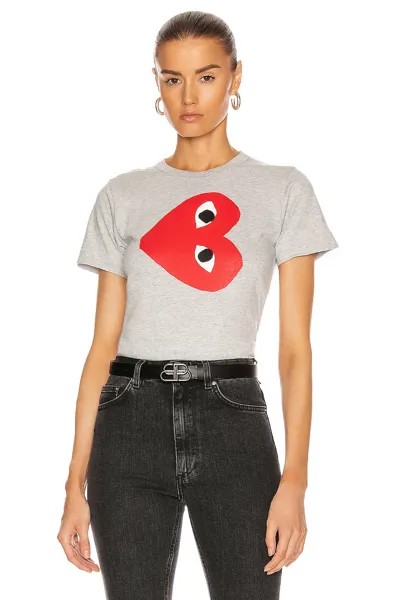 Футболка Comme des Garçons Logo, серый