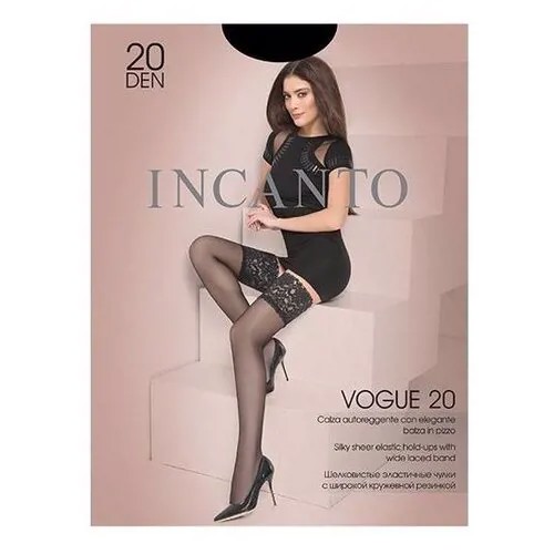 Чулки Incanto Vogue, 20 den, размер 1-2, черный