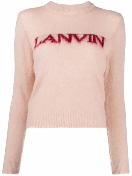 LANVIN фактурный джемпер с логотипом