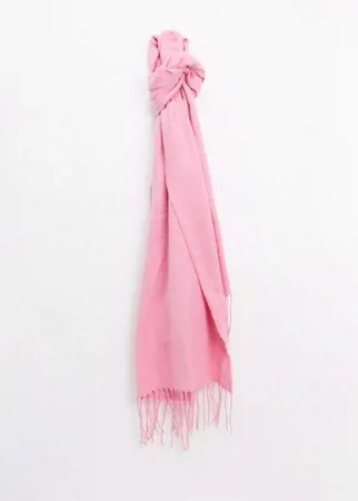 Розовый шарф из переработанного полиэстера Monki Greta