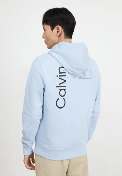 Толстовка ANGLED BACK LOGO HOODIE Calvin Klein, цвет kentucky blue