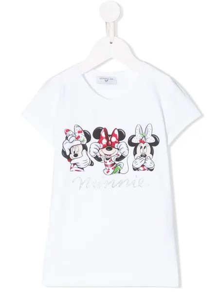Monnalisa футболка Minnie Mouse с круглым вырезом