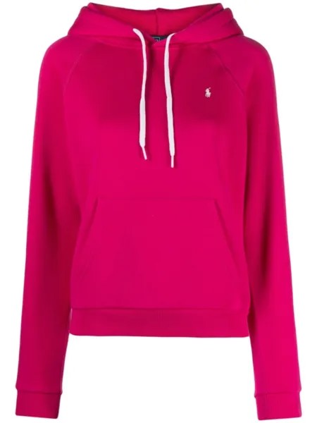 Polo Ralph Lauren худи с рукавами реглан и вышивкой Polo Pony, розовый