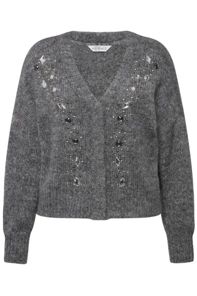 Толстовка Studio Untold Strickjacke, цвет grau melange