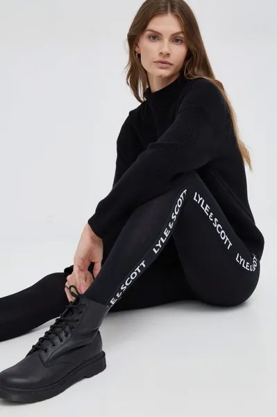 Леггинсы Lyle & Scott, черный