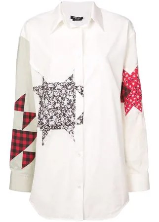 Calvin Klein 205W39nyc рубашка в стиле пэчворк