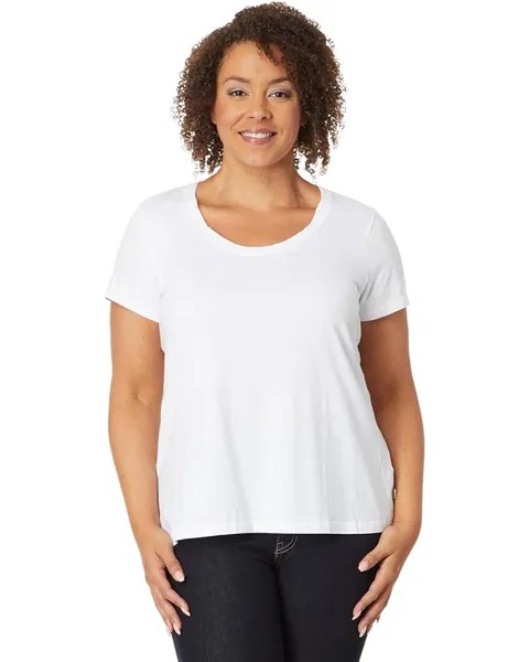 Футболка L.L.Bean Plus Size Soft Stretch Supima, белый