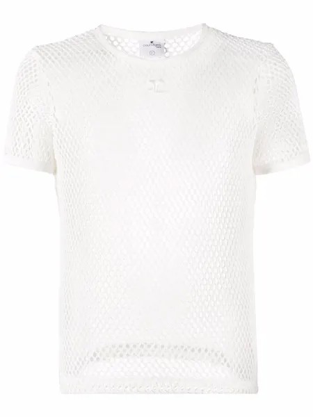 Courrèges sheer mesh T-shirt