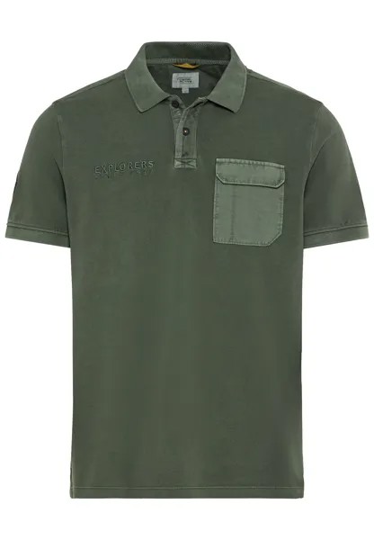Поло Camel Active Piqué aus zertifiziertem Organic Cotton, темно-зеленый