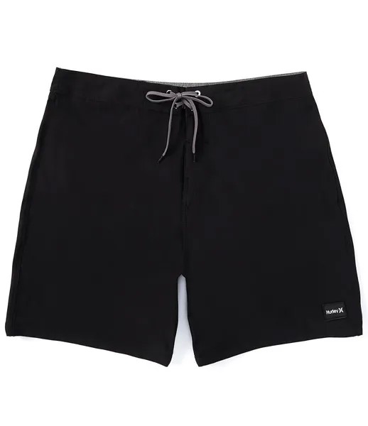 Hurley Phantom Eco One And Only Solid 18 Шорты для доски с внешним швом, черный