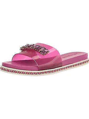 KARL LAGERFELD PARIS Женские бордовые босоножки без шнуровки Bijou Toe Platform Slip On 10 M