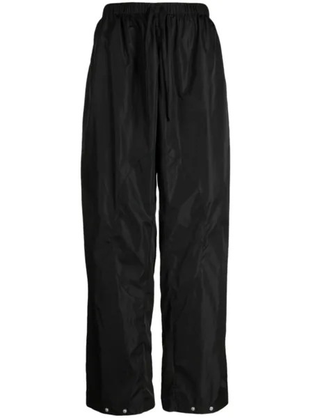 Alexander Wang спортивные брюки прямого кроя, черный