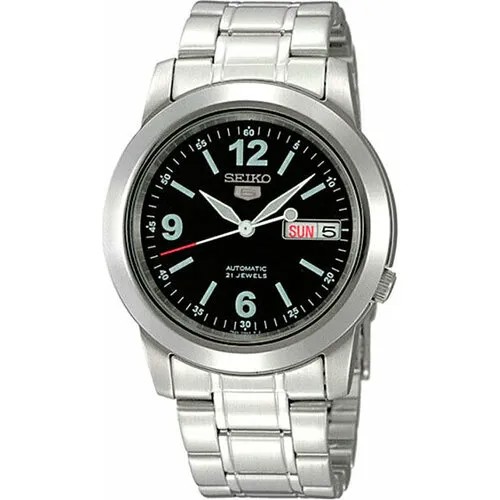 Наручные часы SEIKO SEIKO 5, серебристый/черный