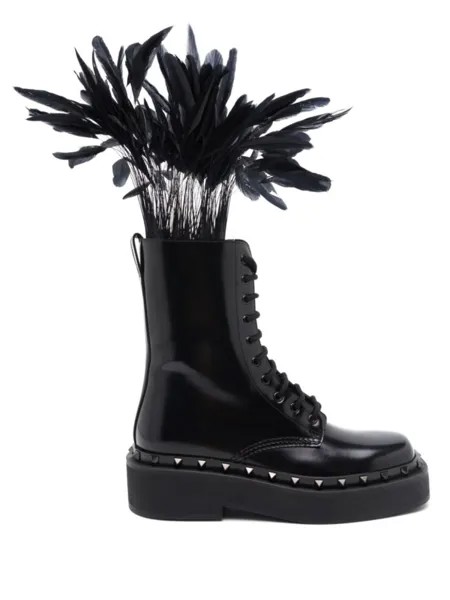 Valentino Garavani ботинки Rockstud M-Way 50, черный