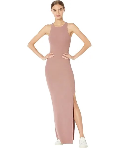 Платье Spiritual Gangster Slim Rib Maxi, цвет Cappuccino