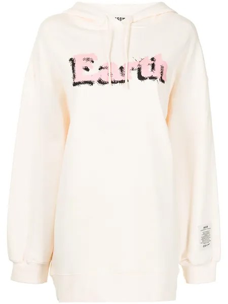 MSGM худи с кулиской и надписью