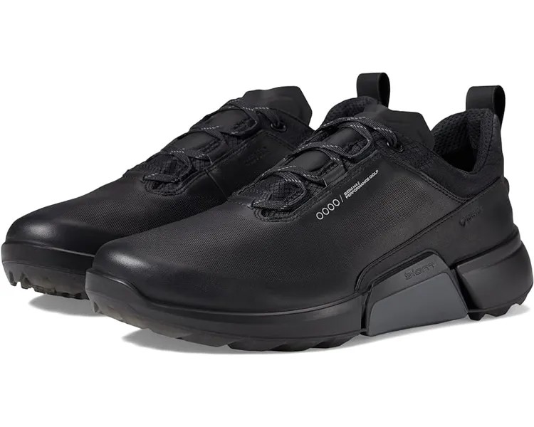 Кроссовки ECCO Golf Biom H4 GORE-TEX Waterproof Golf Hybrid, цвет Black Cow Leather