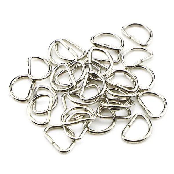 10шт красивый металлический D-ring D-ring кошелек пряжки для одежды сумки, коробки и ремни