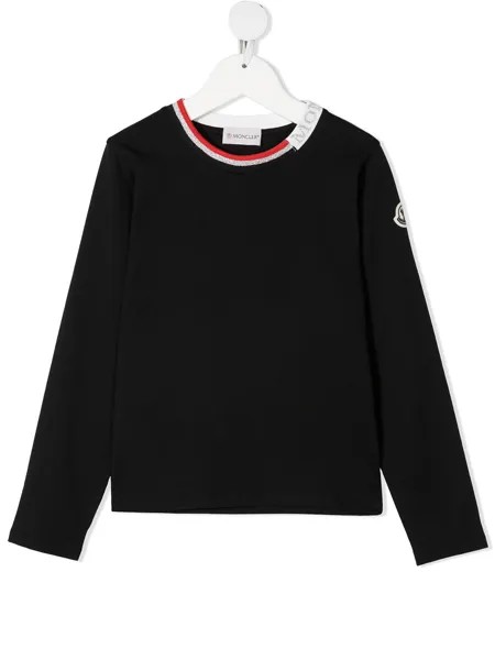Moncler Enfant толстовка с контрастными полосками