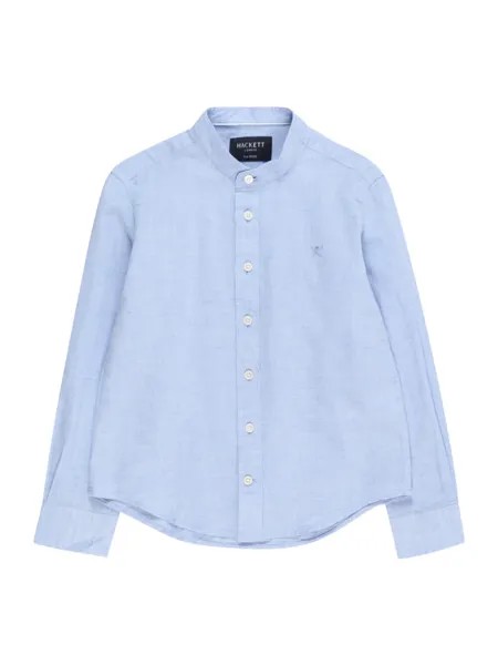 Комфортная рубашка на пуговицах Hackett London, светло-синий