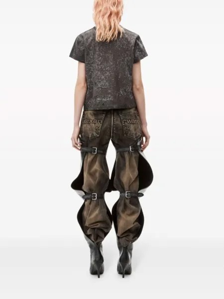 Alexander Wang футболка Splatter-wash, серый