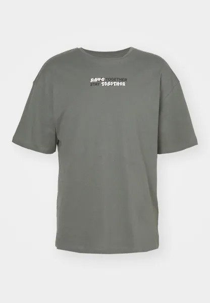 Футболка с принтом Jorhouse Tee Crew Neck Unisex Jack & Jones, серый