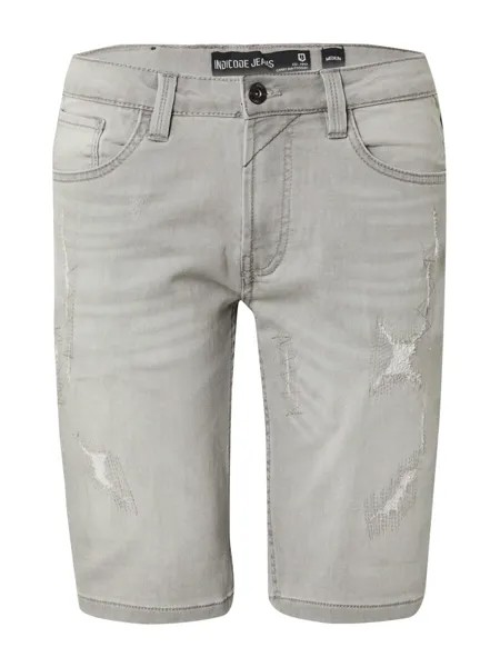 Джинсы узкого кроя Indicode Jeans, светло-серый