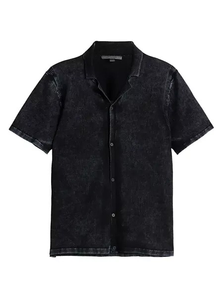 Рубашка Carter из мерсеризованного хлопка John Varvatos, синий