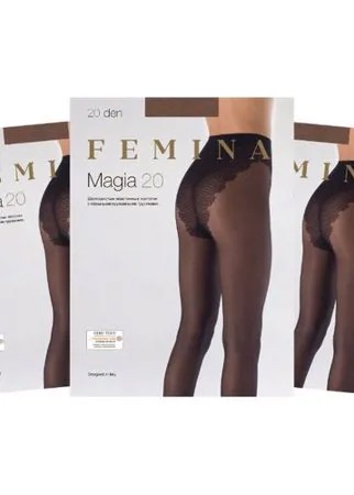 Женские колготки Femina, Magia 20 den набор 3 шт., бежевый, размер 3