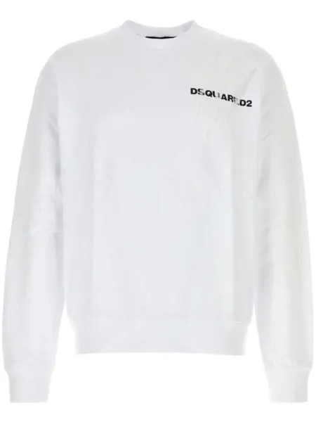 Dsquared2 хлопковая толстовка с логотипом DSQUARED2, белый