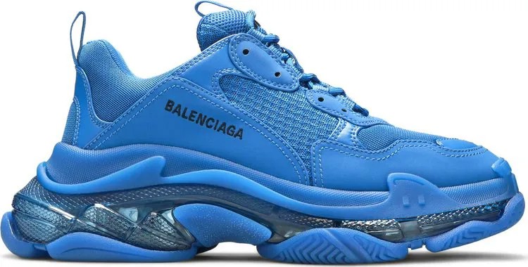 Кроссовки Balenciaga Triple S Sneaker Clear Sole - Deep Blue, синий